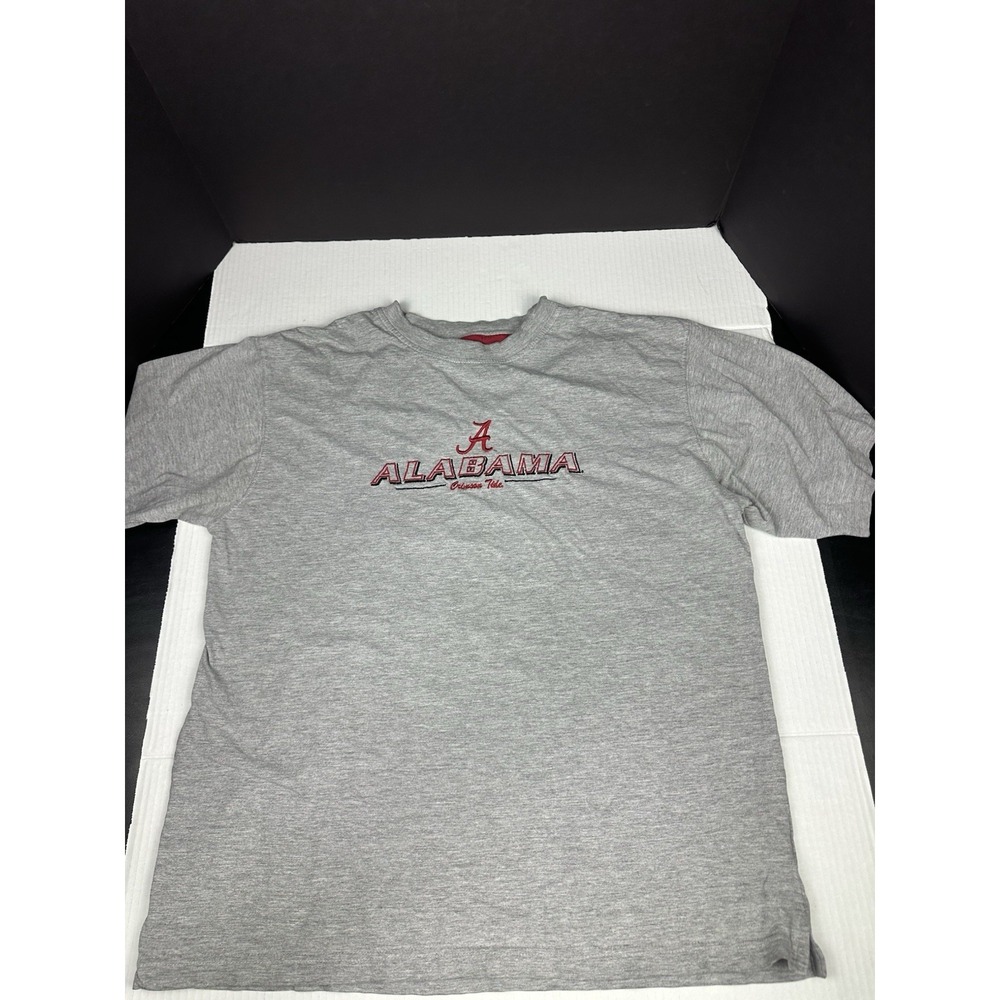 Mens TEAM STARTER ALABAMA CRIMSON TIDE T SHIRT EMBROIDERY Short Sleeve SIZE L